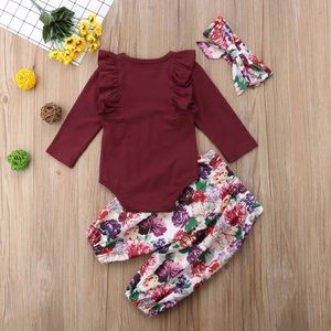 Maroon matching set